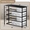 Sorbus Dresser with 8 Drawers - Storage Chest Organizer with Steel Frame, Wood Top, Handles, Fabric Bins